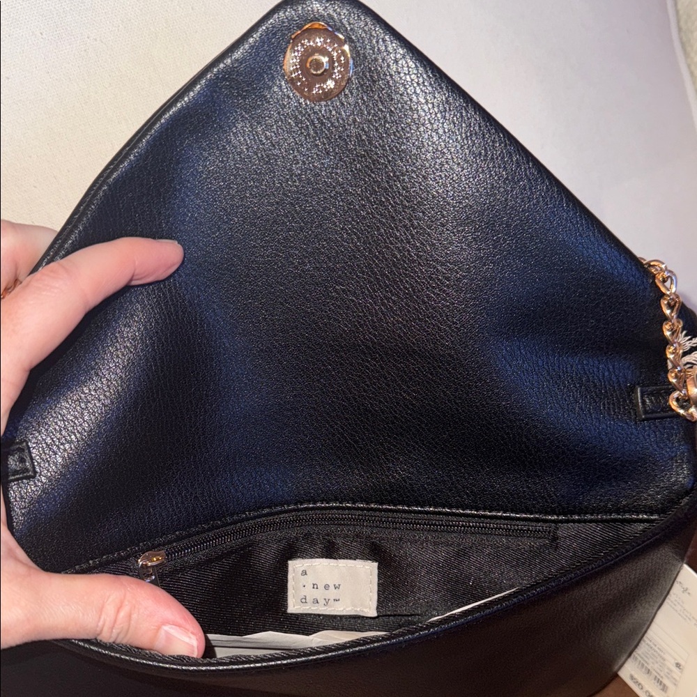 A New Day Elegant Black Clutch - Picture 2 of 5